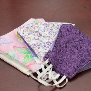 3/$25 Triple Layer Handmade Face Mask